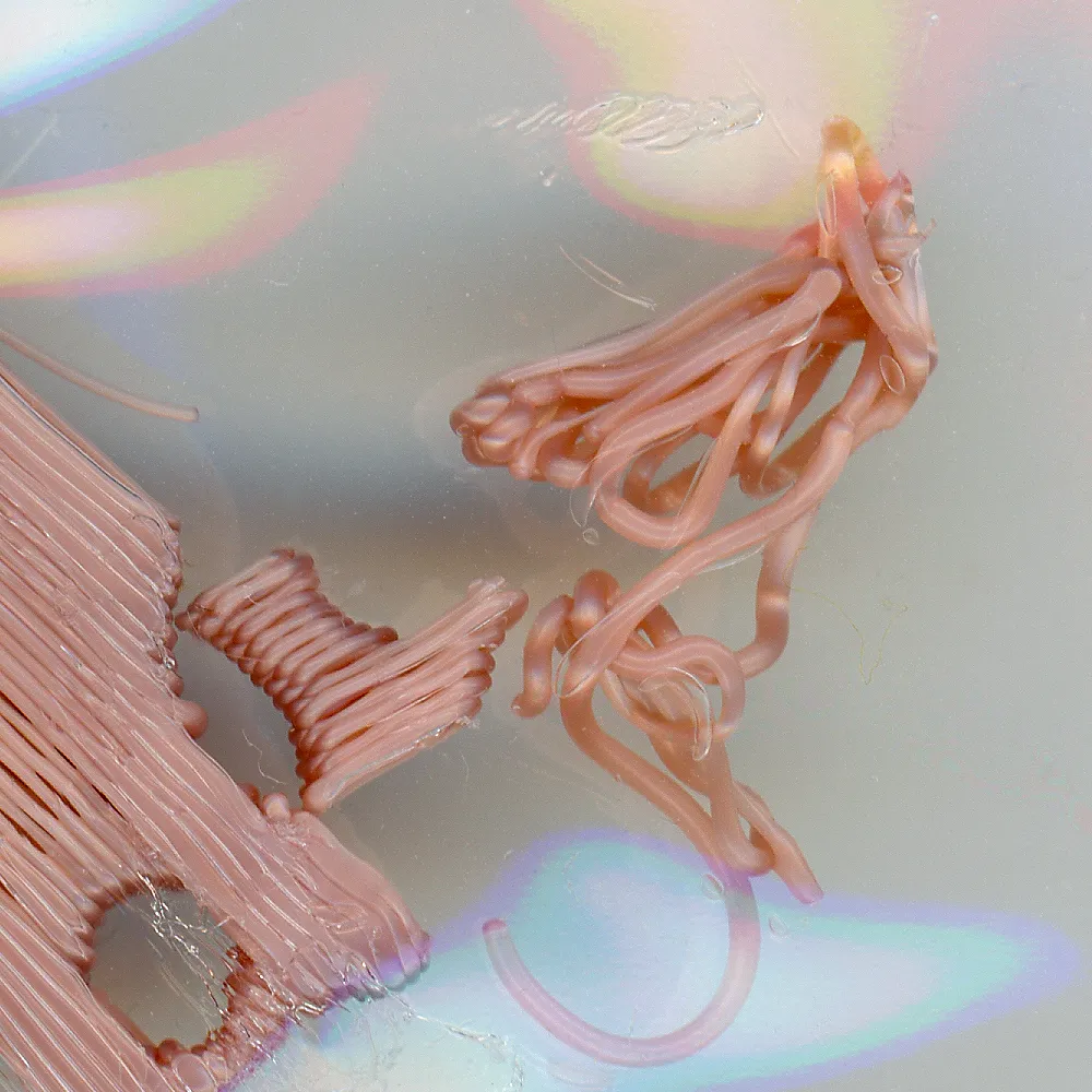Image of scanned 3D printed filament.